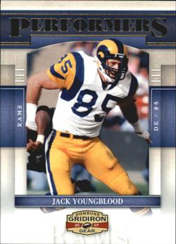 2007 Donruss Gridiron Gear - Performers Gold #P-20 Jack Youngblood Front