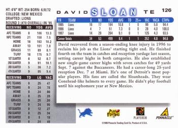 1998 Score #126 David Sloan Back