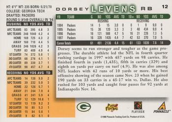 1998 Score #12 Dorsey Levens Back