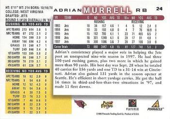 1998 Score #24 Adrian Murrell Back