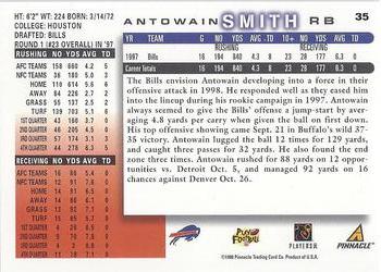 1998 Score #35 Antowain Smith Back