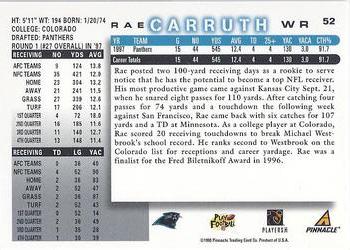 1998 Score #52 Rae Carruth Back