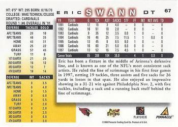 1998 Score #67 Eric Swann Back