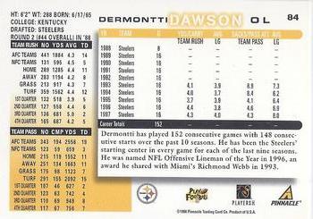 1998 Score #84 Dermontti Dawson Back