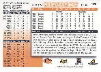 1998 Score #105 Eric Bieniemy Back