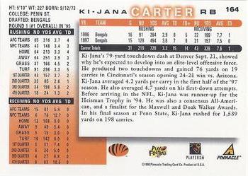 1998 Score #164 Ki-Jana Carter Back