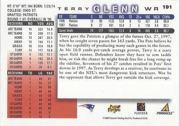 1998 Score #191 Terry Glenn Back