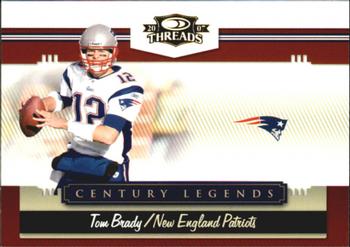 2007 Donruss Threads - Century Legends Gold #CL-2 Tom Brady Front