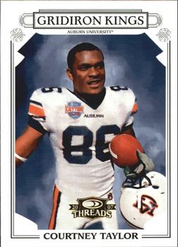 2007 Donruss Threads - College Gridiron Kings Gold #CGK-7 Courtney Taylor Front
