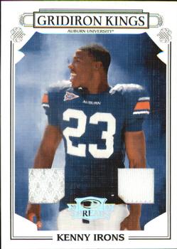 2007 Donruss Threads - College Gridiron Kings Materials #CGK-5 Kenny Irons Front