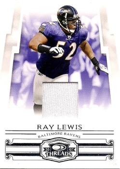 2007 Donruss Threads - Jerseys #6 Ray Lewis Front