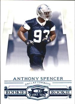 2007 Donruss Threads - Retail Blue #211 Anthony Spencer Front
