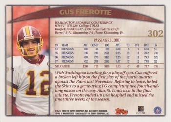 1998 Topps #302 Gus Frerotte Back