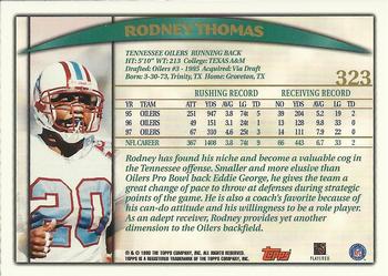 1998 Topps #323 Rodney Thomas Back