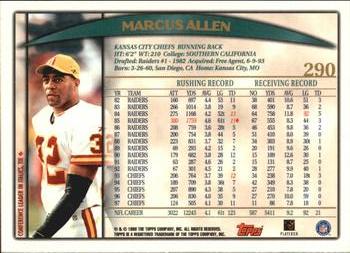 1998 Topps #290 Marcus Allen Back