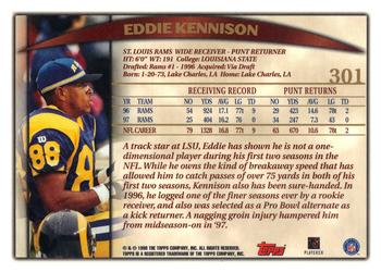 1998 Topps #301 Eddie Kennison Back