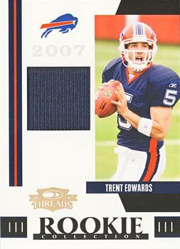 2007 Donruss Threads - Rookie Collection Materials #RCM-1 Trent Edwards Front