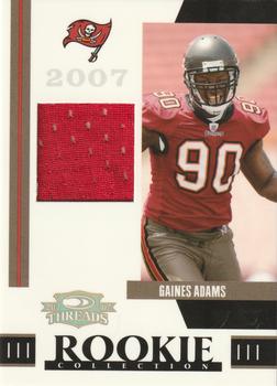 2007 Donruss Threads - Rookie Collection Materials #RCM-34 Gaines Adams Front