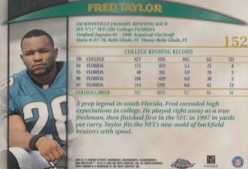 1998 Topps Chrome #152 Fred Taylor Back