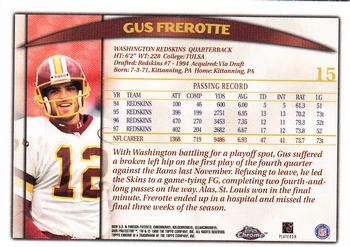 1998 Topps Chrome #15 Gus Frerotte Back
