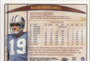 1998 Topps Chrome #34 Scott Mitchell Back
