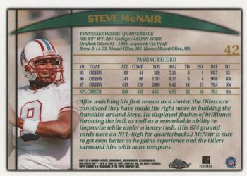 1998 Topps Chrome #42 Steve McNair Back