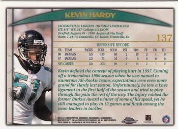 1998 Topps Chrome #137 Kevin Hardy Back