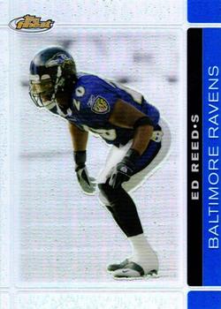 2007 Finest - Blue Refractors #100 Ed Reed Front