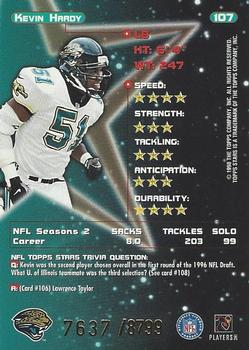 1998 Topps Stars #107 Kevin Hardy Back