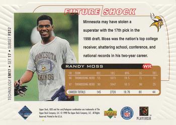 1998 Upper Deck UD3 #17 Randy Moss Back