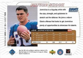 1998 Upper Deck UD3 #25 Joe Jurevicius Back