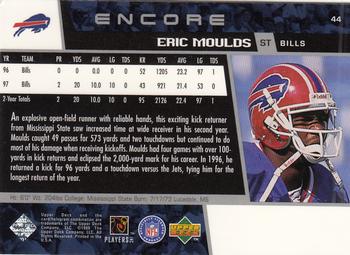 1998 Upper Deck Encore #44 Eric Moulds Back