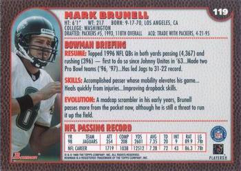1999 Bowman #119 Mark Brunell Back