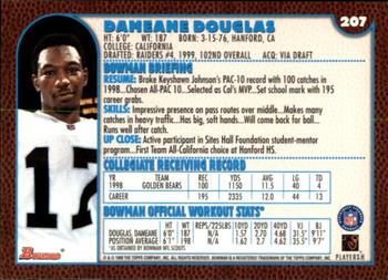 1999 Bowman #207 Dameane Douglas Back