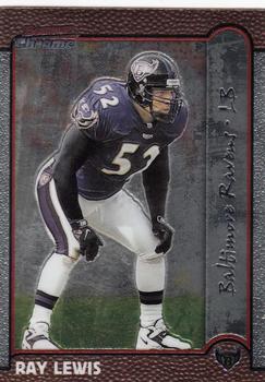 1999 Bowman Chrome #27 Ray Lewis Front