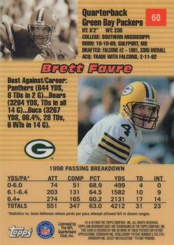 1999 Bowman's Best #60 Brett Favre Back