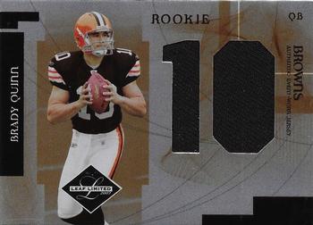 2007 Leaf Limited - Rookie Jumbo Jersey Numbers #RJ-8 Brady Quinn Front