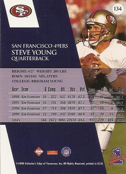 1999 Collector's Edge First Place #134 Steve Young Back