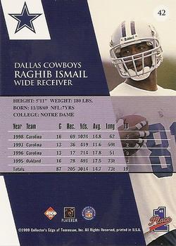1999 Collector's Edge First Place #42 Raghib Ismail Back