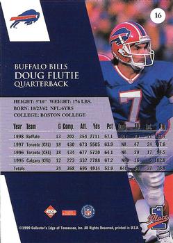 1999 Collector's Edge First Place #16 Doug Flutie Back