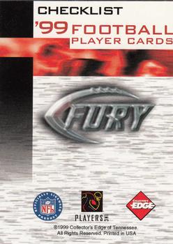 1999 Collector's Edge Fury #2 Checklist: 101-200 Front