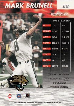 1999 Collector's Edge Fury #22 Mark Brunell Back