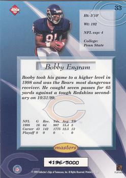 1999 Collector's Edge Masters #33 Bobby Engram Back