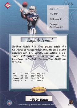 1999 Collector's Edge Masters #55 Raghib Ismail Back