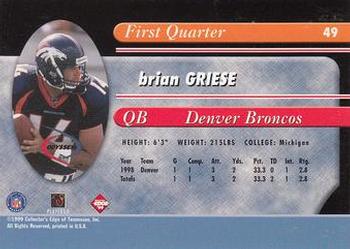 1999 Collector's Edge Odyssey #49 Brian Griese Back