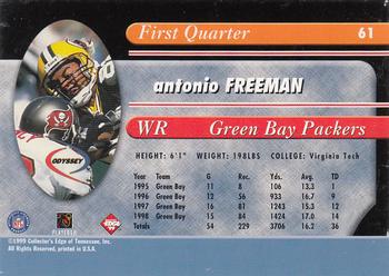 1999 Collector's Edge Odyssey #61 Antonio Freeman Back