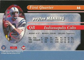 1999 Collector's Edge Odyssey #66 Peyton Manning Back