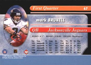 1999 Collector's Edge Odyssey #67 Mark Brunell Back