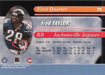 1999 Collector's Edge Odyssey #70 Fred Taylor Back