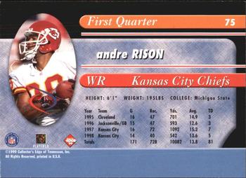 1999 Collector's Edge Odyssey #75 Andre Rison Back